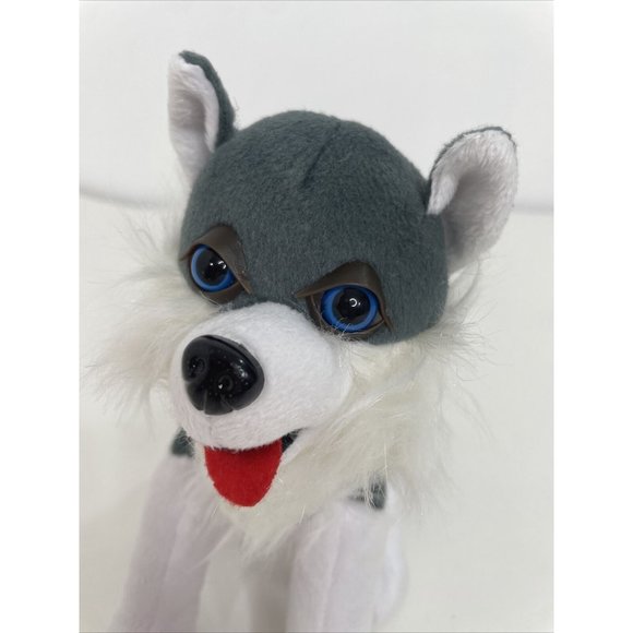 Husky Wolf Dog Stuffed Toy Plushy 8” (2018) White Grey Blue Eyes BEST TOY MFG. - Picture 2 of 12